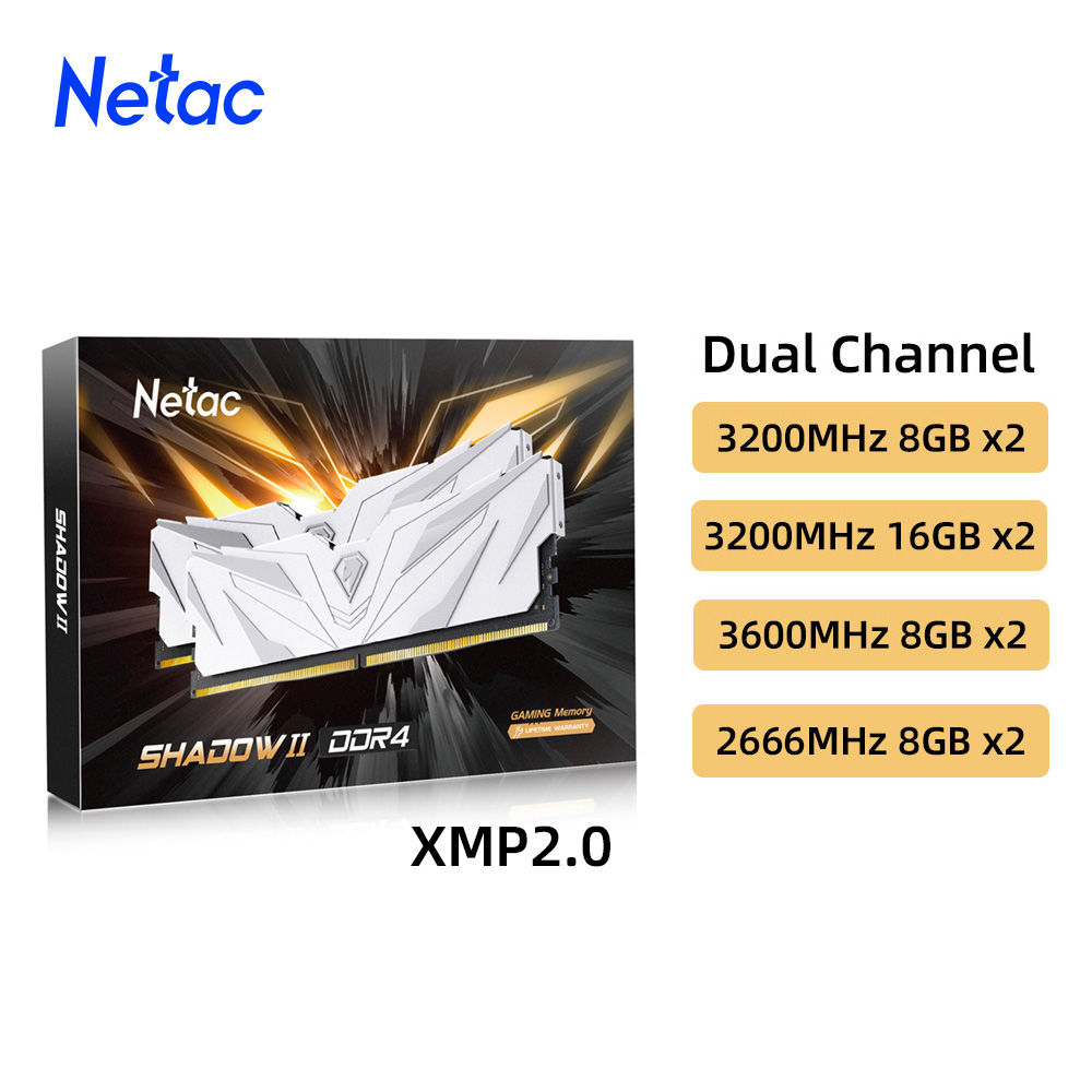 Ddr4 3200Mhz - Netac Ram Memory DDR4 8GBX2 16GBX2